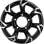 Khomen Wheels KHW1505 (Jimny) 5.5x15 5x139.7 ET 5 Dia 108.1 Black-FP