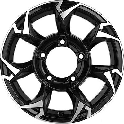 Khomen Wheels KHW1505 (Jimny) 5.5x15 5x139.7 ET 5 Dia 108.1 Black-FP