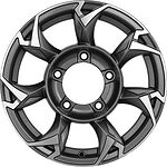 Khomen Wheels KHW1505 (Jimny) 5.5x15 5x139.7 ET 5 Dia 108.1 Gray-FP