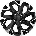 Khomen Wheels KHW1508 6x15 4x98 ET 35 Dia 58.6 BLACK-FP