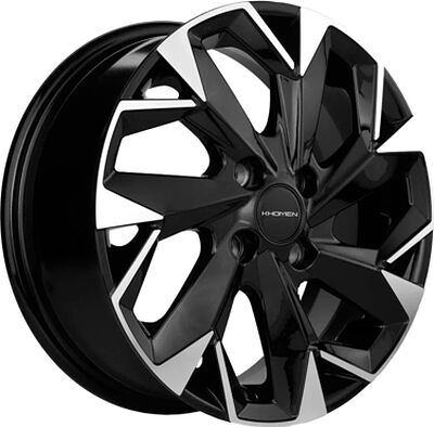 Khomen Wheels KHW1508 (Nexia) 6x15 4x100 ET 45 Dia 56.6 Black-FP