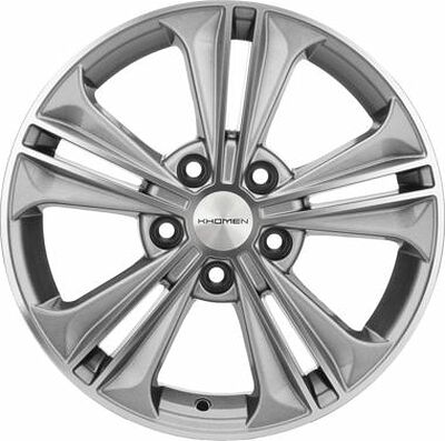 Khomen Wheels KHW1603 (Corolla) 6x16 5x114.3 ET 45 Dia 60.1 G-Silver-FP