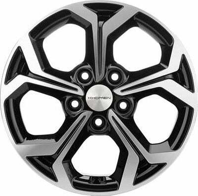 Khomen Wheels KHW1606 (Corolla) 6.5x16 5x114.3 ET 45 Dia 60.1 Black-FP