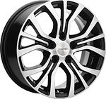 Khomen Wheels KHW1608 (Opel Zafira) 6.5x16 5x110 ET 43 Dia 65.1 Black-FP
