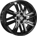 Khomen Wheels KHW1609 (Rio II/Solaris II) 6x16 4x100 ET 48 Dia 54.1 Black