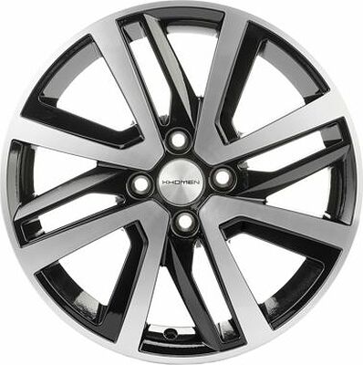 Khomen Wheels KHW1609 (Vesta/Largus) 6x16 4x100 ET 50 Dia 60.1 Black-FP