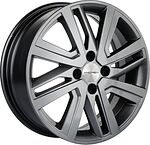 Khomen Wheels KHW1609 (Xray) 6x16 4x100 ET 41 Dia 60.1 G-Silver