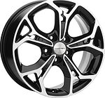 Khomen Wheels KHW1702 (Changan CS35/CS35 Pro) 7x17 5x110 ET 46 Dia 63.3 Black-FP