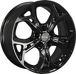 Khomen Wheels KHW1702 (DFM580) 7x17 5x110 ET 45 Dia 67.1 Black