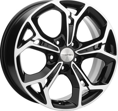 Khomen Wheels KHW1702 (Ford C-Max) 7x17 5x108 ET 50 Dia 63.35 Black-FP