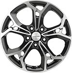 Khomen Wheels KHW1702 Teana/X-trail 7x17 5x114.3 ET 45 Dia 66.1 Black-FP
