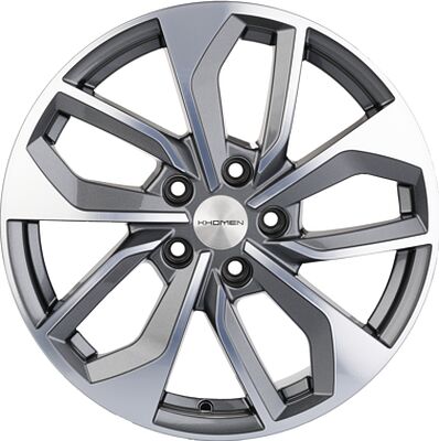 Khomen Wheels KHW1703 (Camry) 7x17 5x114.3 ET 45 Dia 60.1 Gray-FP