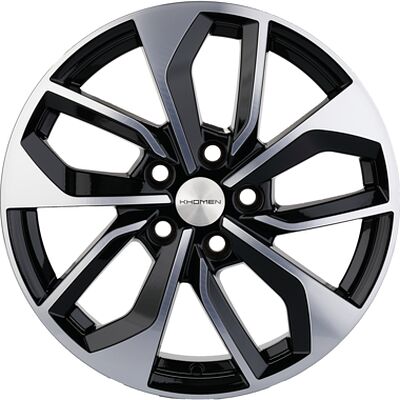 Khomen Wheels KHW1703 (CX-5/i40/X-Trail) 7x17 5x114.3 ET 45 Dia 67.1 Black-FP