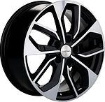 Khomen Wheels KHW1703 (DFM AX 7) 7x17 5x108 ET 43 Dia 65.1 Black-FP