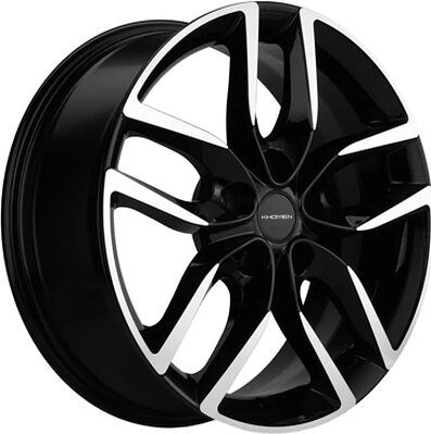 Khomen Wheels KHW1708 (Nissan Tiida) 6.5x17 5x114.3 ET 45 Dia 66.1 Black-FP