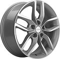 Khomen Wheels KHW1708 (Toyota C-HR) 6.5x17 5x114.3 ET 45 Dia 60.1 F-Silver-FP