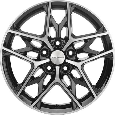 Khomen Wheels KHW1709 7x17 5x114.3 ET 48 Dia 67.1 BLACK-FP