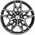 Khomen Wheels KHW1709 (Optima) 7x17 5x114.3 ET 50 Dia 67.1 Black-FP Khomen Wheels KHW1709 (Optima) 7x17 5x114.3 ET 50 Dia 67.1 Black-FP