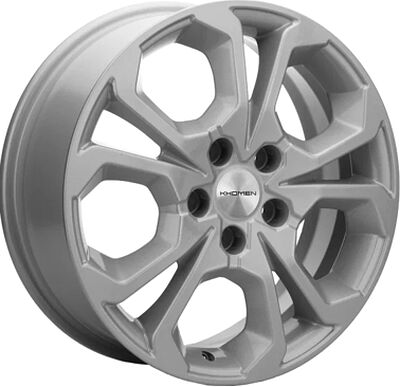 Khomen Wheels KHW1711 (Coolray) 6.5x17 5x114.3 ET 45 Dia 54.1 F-Silver