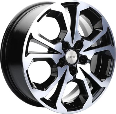 Khomen Wheels KHW1711 (DFM AX 7) 6.5x17 5x108 ET 43 Dia 65.1 Black-FP