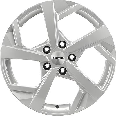 Khomen Wheels KHW1712 Karoq/Octavia/Passat/Tiguan 7x17 5x112 ET 43 Dia 57.1 F-Silver
