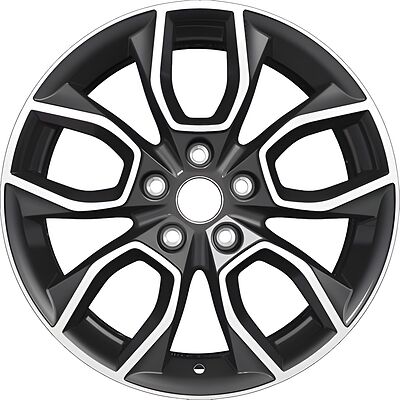 Khomen Wheels KHW1713 Kodiaq/Tiguan 7x17 5x112 ET 40 Dia 57 Black-FP