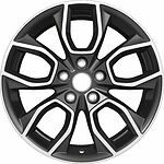 Khomen Wheels KHW1713 (Qashqai) 7x17 5x114.3 ET 40 Dia 66.1 Black-FP