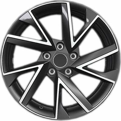 Khomen Wheels KHW1714 (Audi A4) 7x17 5x112 ET 49 Dia 66.6 Black-FP