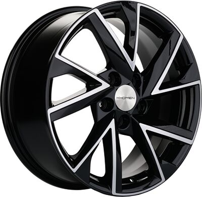 Khomen Wheels KHW1714 (DFM580) 7x17 5x110 ET 45 Dia 67.1 Black-FP