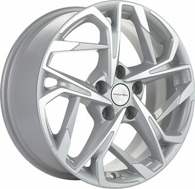 Khomen Wheels KHW1716 (Audi A4) 7x17 5x112 ET 49 Dia 66.6 F-Silver-FP