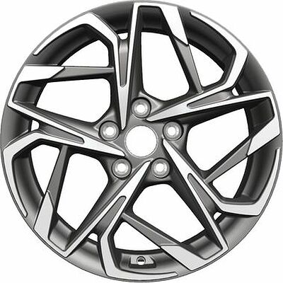 Khomen Wheels KHW1716 (Audi A4) 7x17 5x112 ET 49 Dia 66.6 Gray-FP
