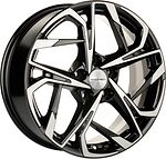 Khomen Wheels KHW1716 (Camry) 7x17 5x114.3 ET 45 Dia 60.1 Black-FP