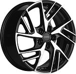 Khomen Wheels KHW1722 (Nissan Tiida) 6.5x17 5x114.3 ET 45 Dia 66.1 Black-FP