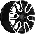 Khomen Wheels KHW1723 (Tank 300) 8x17 6x139.7 ET 36 Dia 100.1 Black-FP Khomen Wheels KHW1723 (Tank 300) 8x17 6x139.7 ET 36 Dia 100.1 Black-FP