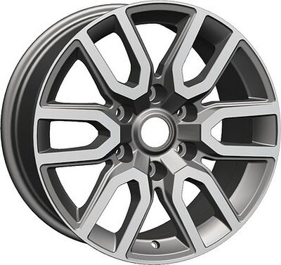 Khomen Wheels KHW1723 (Toyota LC Prado/Lexus GX) 8x17 6x139.7 ET 25 Dia 106.1 Gray-FP