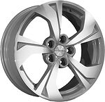 Khomen Wheels KHW1724 (Camry) 7x17 5x114.3 ET 45 Dia 60.1 F-Silver-FP