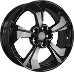 Khomen Wheels KHW1724 (CS35 Plus) 7x17 5x110 ET 46 Dia 63.3 Black