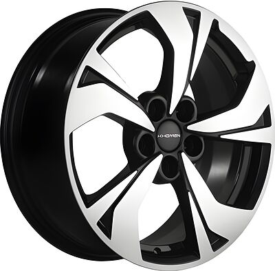 Khomen Wheels KHW1724 (I-40/CX-5/ASX-5) 7x17 5x114.3 ET 45 Dia 67.1 Black-FP