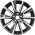 Khomen Wheels KHW1802 Kodiaq/Tiguan 7x18 5x112 ET 43 Dia 57.1 Black-FP