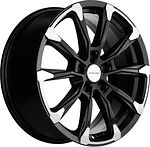 Khomen Wheels KHW1808 (Xceed/CX-5/Mazda3) 7.5x18 5x114.3 ET 45 Dia 67.1 Black-FP