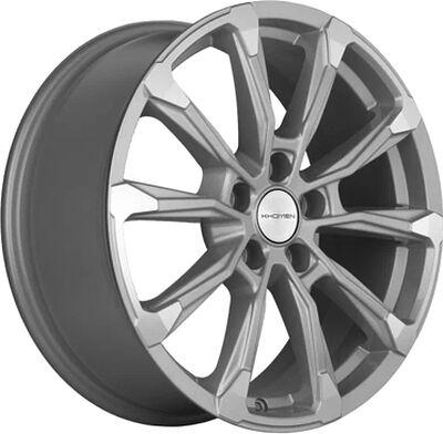 Khomen Wheels KHW1808 (Xceed/CX-5/Mazda3) 7.5x18 5x114.3 ET 45 Dia 67.1 F-Silver-FP