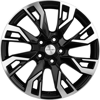 Khomen Wheels KHW1809 7x18 5x110 ET 35 Dia 67.1 BLACK-FP