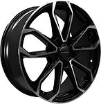 Khomen Wheels KHW1816 (Outlander) 7x18 5x114.3 ET 38 Dia 67.1 Black-FP Khomen Wheels KHW1816 (Outlander) 7x18 5x114.3 ET 38 Dia 67.1 Black-FP