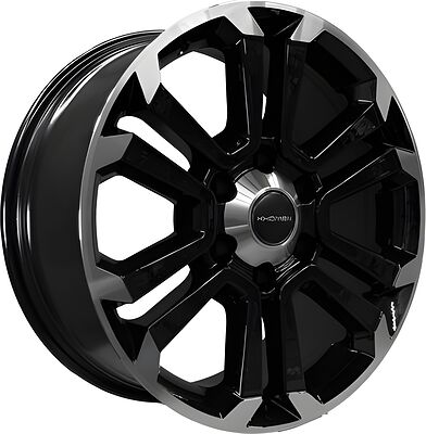 Khomen Wheels KHW1817 (Haval H9) 7.5x18 6x139.7 ET 42 Dia 75.1 Black-FP