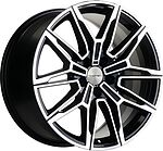 Khomen Wheels KHW1904 BMW Front 8.5x19 5x112 ET 30 Dia 66.6 Black-FP