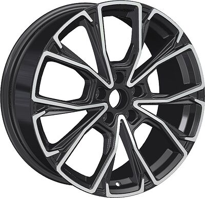 Khomen Wheels KHW1907 7.5x19 5x108 ET 38 Dia 60.1 BLACK-FP