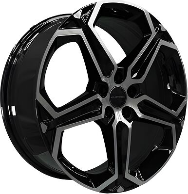 Khomen Wheels KHW1909 (Mazda CX-5/CX-8 / Hyundai ix35) 7.5x19 5x114.3 ET 45 Dia 67.1 Black-FP