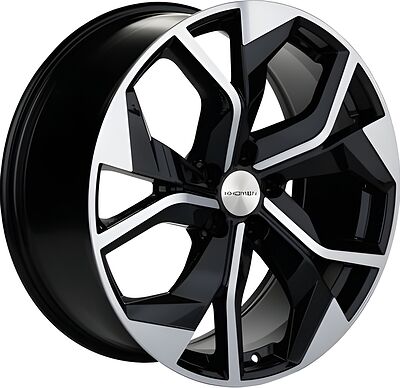 Khomen Wheels KHW2006 Audi/VW 8x20 5x112 ET 33 Dia 66 Black-FP