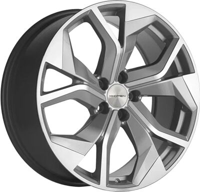 Khomen Wheels KHW2006 (RX) 8.5x20 5x114.3 ET 30 Dia 60.1 Brilliant Silver-FP
