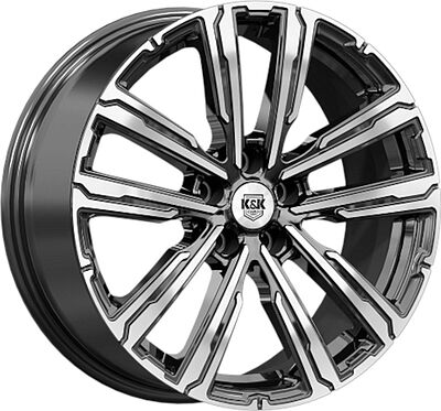 КиК Аламер 7.5x18 5x108 ET 33 Dia 60.1 алмаз черный